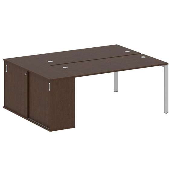 Метал Систем Рабочая станция с шкафом-купе на П-образном м/к БП.РС-СШК-1.4 Т