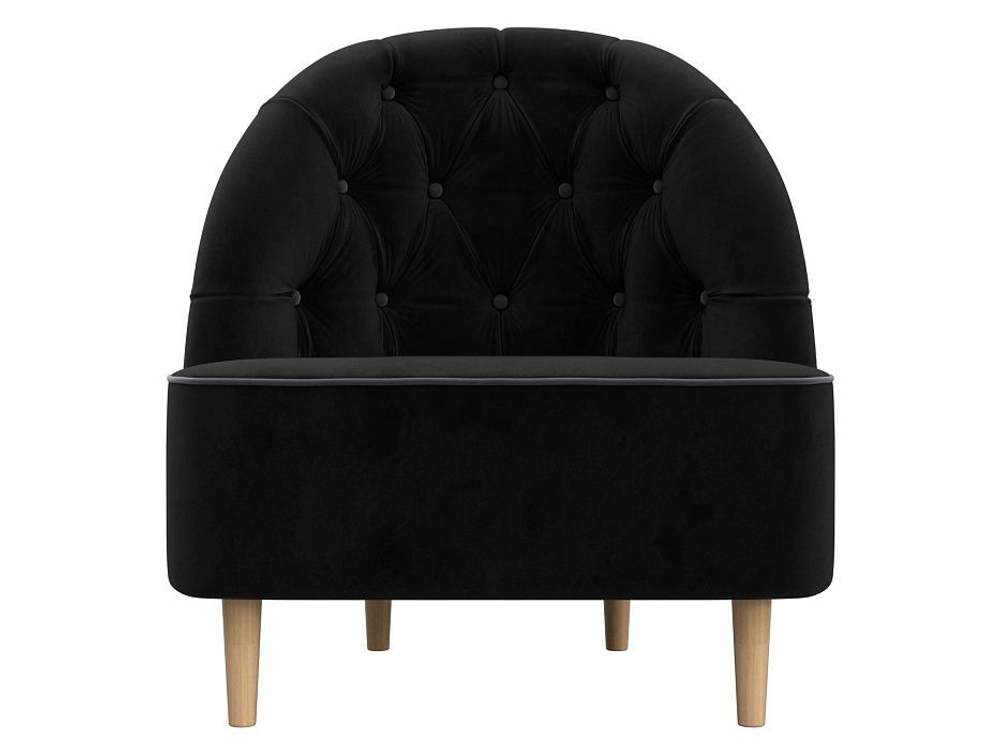 Кресло Амиса, черный\серый, Велюр, 110045