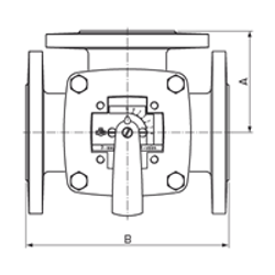 Клапан трехходовой регулирующий фланцевый Esbe 3F125, KVS 280