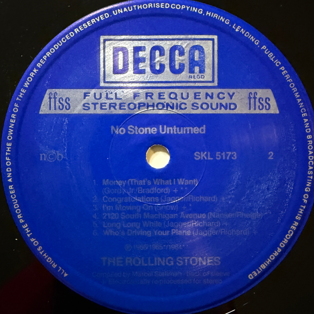 The Rolling Stones ‎– No Stone Unturned (Скандинавия 1981г.) Т