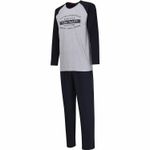 Мужская пижама со штанами серо-черная Tom Tailor 071089/5609 821