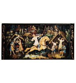 ШК-11/12-C Шкатулка-купюрница в технике декупаж (8х17х4)