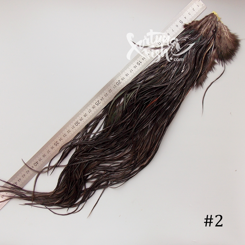 Половинка седла петуха Whiting, цвет Natural Black (Dark Dun)