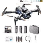 Квадрокоптер - дрон 4DRC V4 для детей и начинающих взрослых с камерой FullHD 1080P Wi-Fi  - 3 аккумулятора