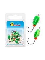 Мормышка фосфорная №07 P, 2 упк по 10 шт 0,14g