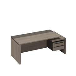 Стол руководителя с тумбой подвесной 2-ящичной с замком правый РС 110 ДЧ/ЛС