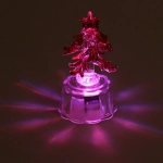 Фигурка с подсветкой «Елочка лесное золото», 8 см