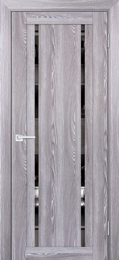 Дверь PSK-9 / Цвет Ривьера грей / Зеркало тонированное / Двери PROFILO PORTE