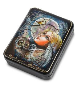 Народные промыслы ШК-55/ 56 Шкатулка «Хозяйка леса» исп. Маркова