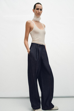 ZARA ТОП ИЗ ТОНКОГО ТРИКОТАЖА БЕЗ РУКАВОВ, БЕЛЫЙ