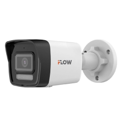 Камера видеонаблюдения iFLOW F-IC-1142CM(2.8mm) Eco 4Мп уличная цилиндрическая IP-камера с гибридной Smart-подсветкой и встроенным микрофоном