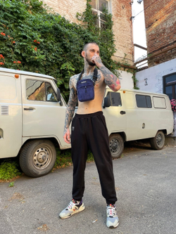 Трикотажные брюки SPACE OverSize Чёрный
