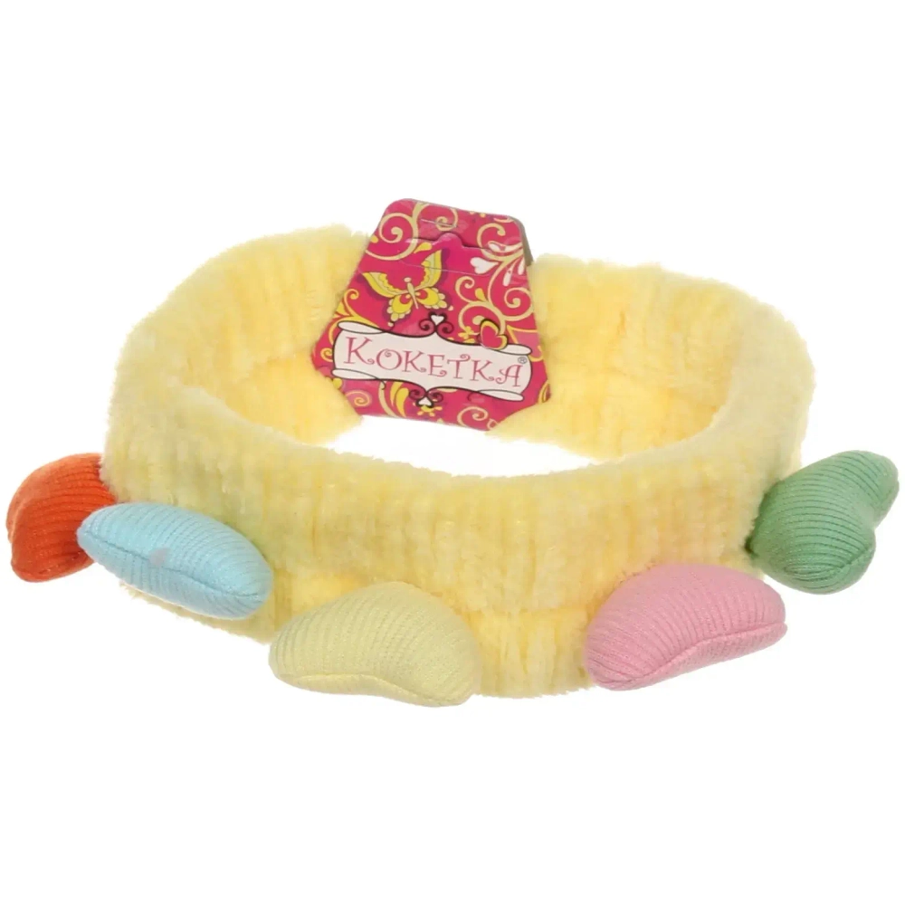 Повязка на голову «Кокетка - Сердечки», микс 6 цветов, 20*6см