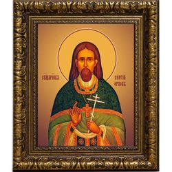 Сергий Орлов, священномученик, пресвитер. Икона на холсте.