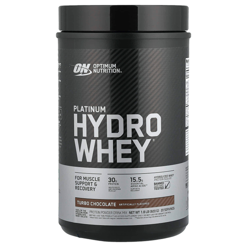 Optimum Nutrition, Platinum Hydro Whey®, шоколад, 820 г (1,8 фунта)