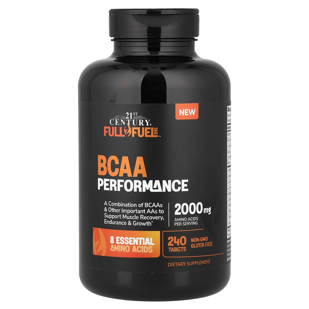 21st Century, Full Fuel 365™, BCAA, эффективность, 240 таблеток