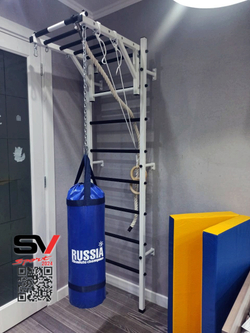 Монтаж шведской стенки Sv Sport в пеноблочные, газоблочные стены