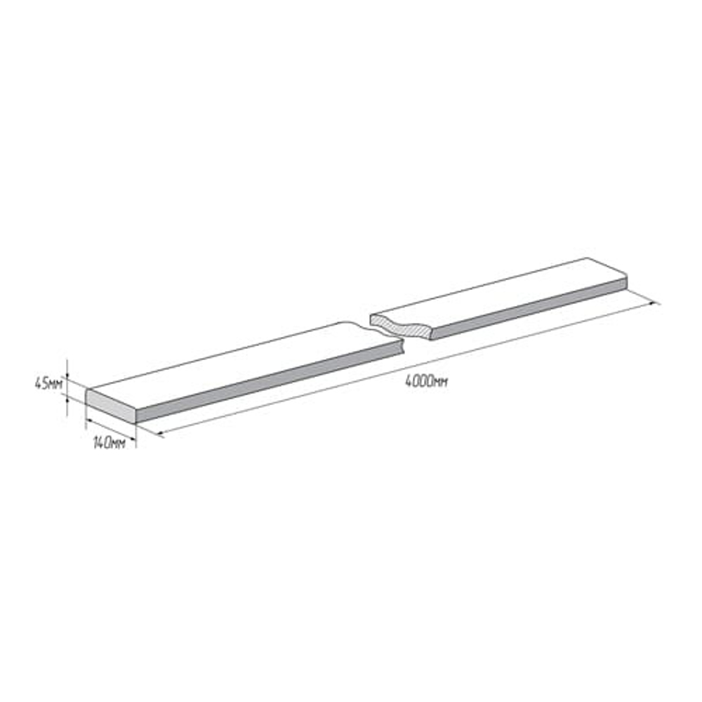 Палубная доска из лиственницы 45х140х4000 мм сорт C