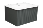 Тумба с раковиной LA FENICE TERRA Grigio 60 серая