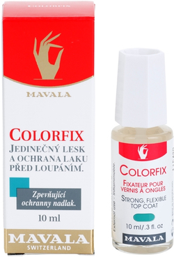 Mavala Nail Beauty Colorfix - верхнее покрытие для превосходной защиты и интенсивного блеска, 10 ml