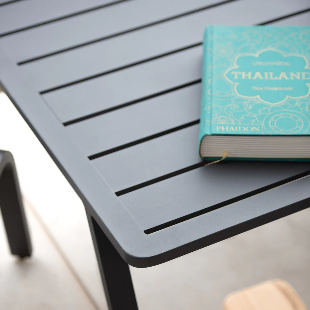 Malmo с 2-х местным диваном, комплект лаунж мебели антрацит/серый, алюминий