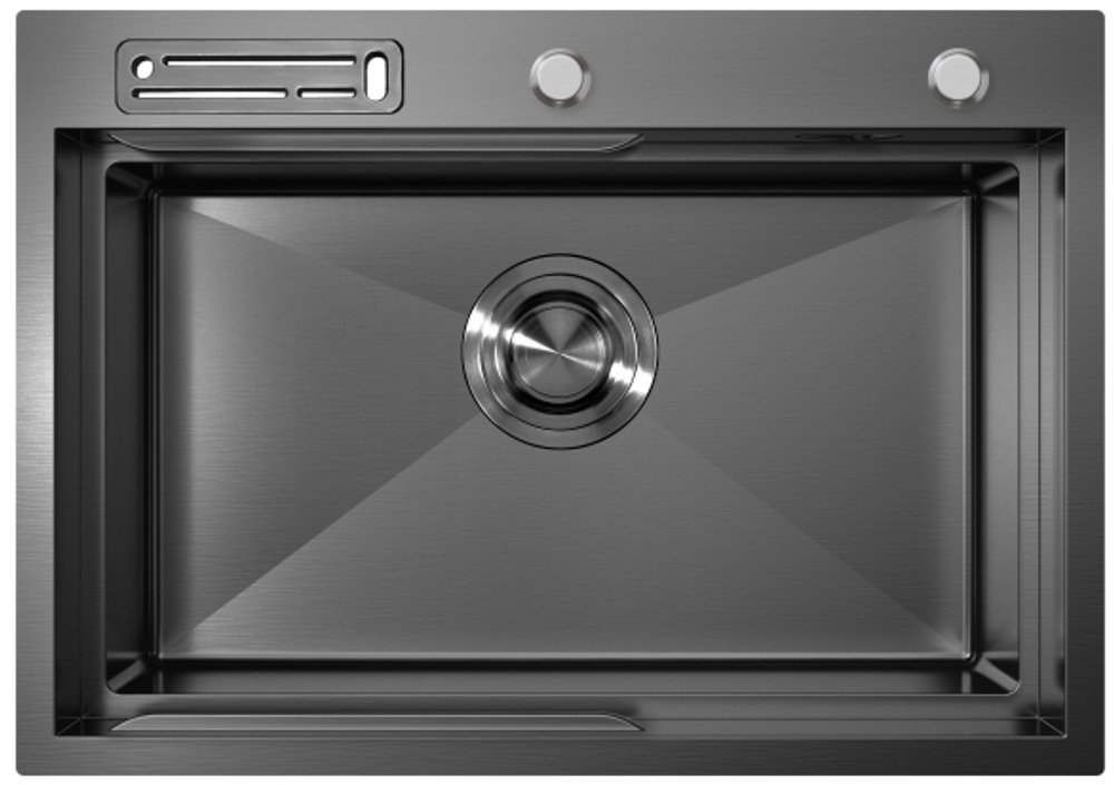 Кухонная мойка, 680x480x228 мм, 1 чаша