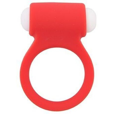 Красное эрекционное виброкольцо LIT-UP SILICONE STIMU RING 3 RED (Цвет: красный)