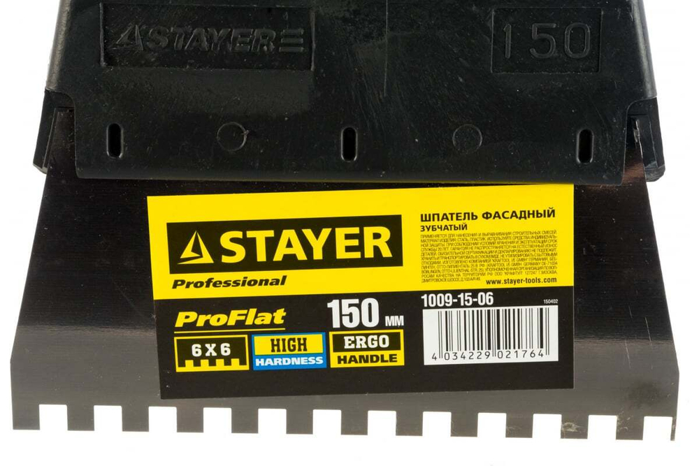 Зубчатый шпатель STAYER 1009-15-06