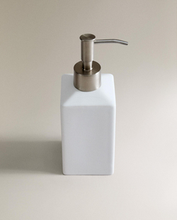 Zara Home дозатор для жидкого мыла, фаянс, белый