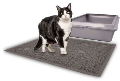 Коврик для кошачьего туалета Flamingo TUMBI, 40x60 см, серый