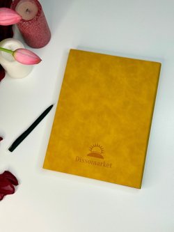 Блокнот А4 200л. (400страниц) без разлиновки Желтый (К44-539A)