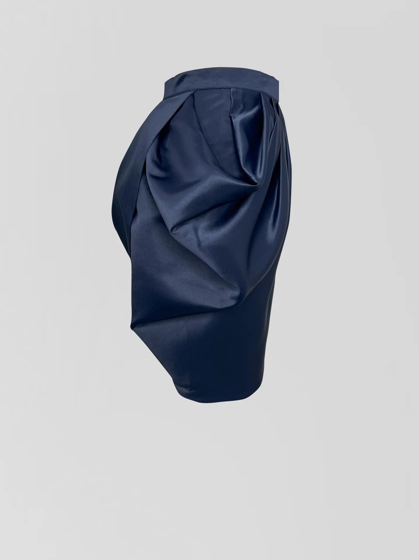 Костюм Bisher из корсета без лямок на молнии и атласной юбки с защипами