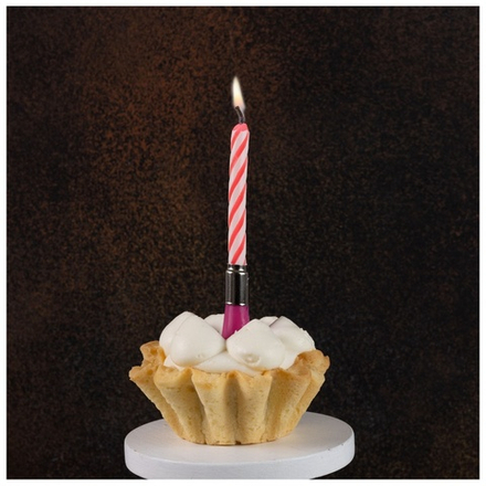 Свеча музыкальная розовая