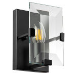 713617 Бра NOVARA 1x40W E14 ЧЕРНЫЙ МАТОВЫЙ