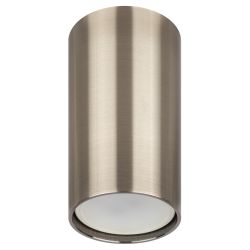 Светильник накладной ЭРА OL15 GU10 SN под лампу MR16 GU10 сатин никель | Накладные светильники