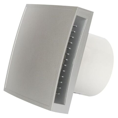 Вентилятор вытяжной настен, Europlast, d125 мм, 16 Вт, 150 м3/ч, серебро, Е-extra, EET125S