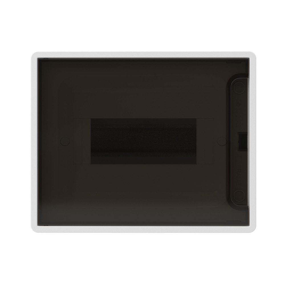 Щит распределительный 8 мод настенный FRAME, белый, с тониров. дверцей, с 2 шинами PEN DKC