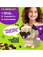Конструктор Cute pets, Мопсик, 102 детали