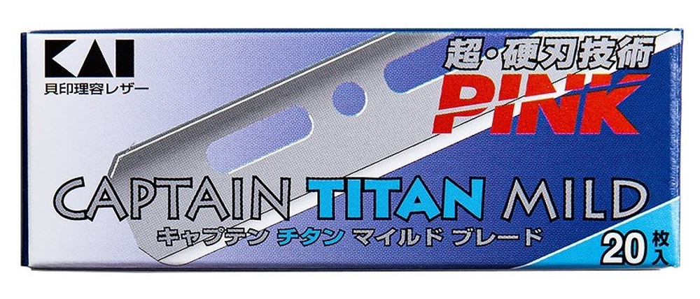 KAI Запасные лезвия для Captain Titan Mild Pink 20 шт