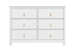 Комод Wood 6 ящиков (белый)