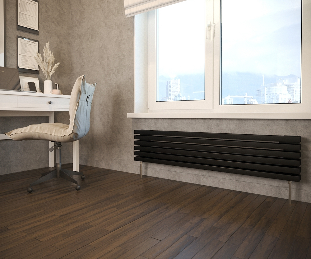 Горизонтальные дизайн-радиаторы Q40 1750мм с нижним подключением