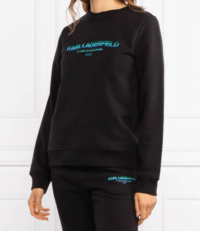 Худи graphic logo Karl Lagerfeld - черный(215W1801)