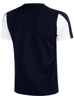 Мужская теннисная футболка Sergio Tacchini Alata - темно-синий/абрикосовый