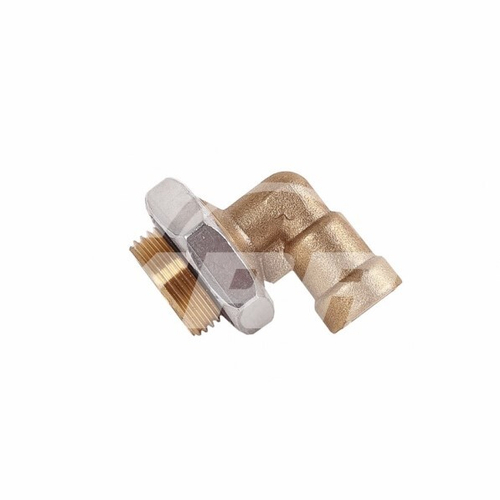 Соединитель трубки ПВХ,полиамид d6мм (наружная резьба) М22х1.5 угловой латунь (KRAL)