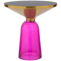 Столик кофейный Berg Odd 50см черный/фиолетовый