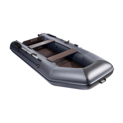 Лодка ПВХ АКВА 3200 Слань-книжка киль (без стрингеров) графит/черный