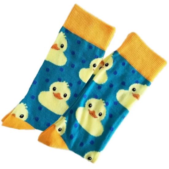 Носки "Гигантская желтая утка" Флорентин Хофман, р-р 36-42 (голубой, желтый)