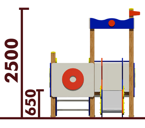 Игровой комплекс 070285.21 для детей 2-4 года для уличной площадки
