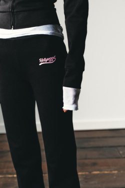 ZARA БРЮКИ FLARE ИЗ ФЛИСА, ЧЕРНЫЙ