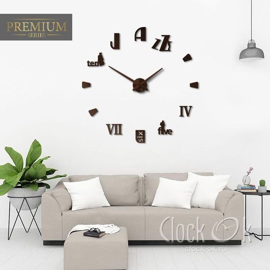 Настенные 3D часы Jazz